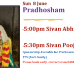 Sun 8th June – Pradhosham